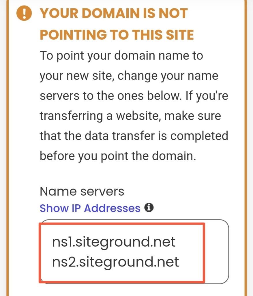 域名绑定SiteGround服务器的网站 - 比得汪